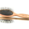 Titanium pins beech hair brush