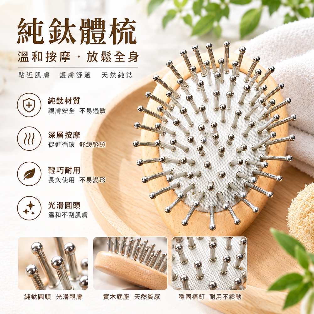 純鈦體梳