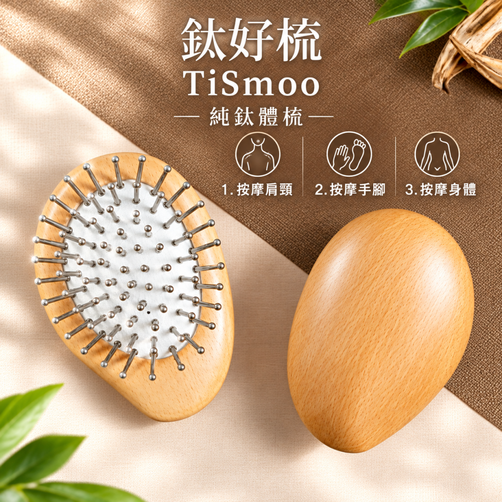 鈦好梳純鈦體梳